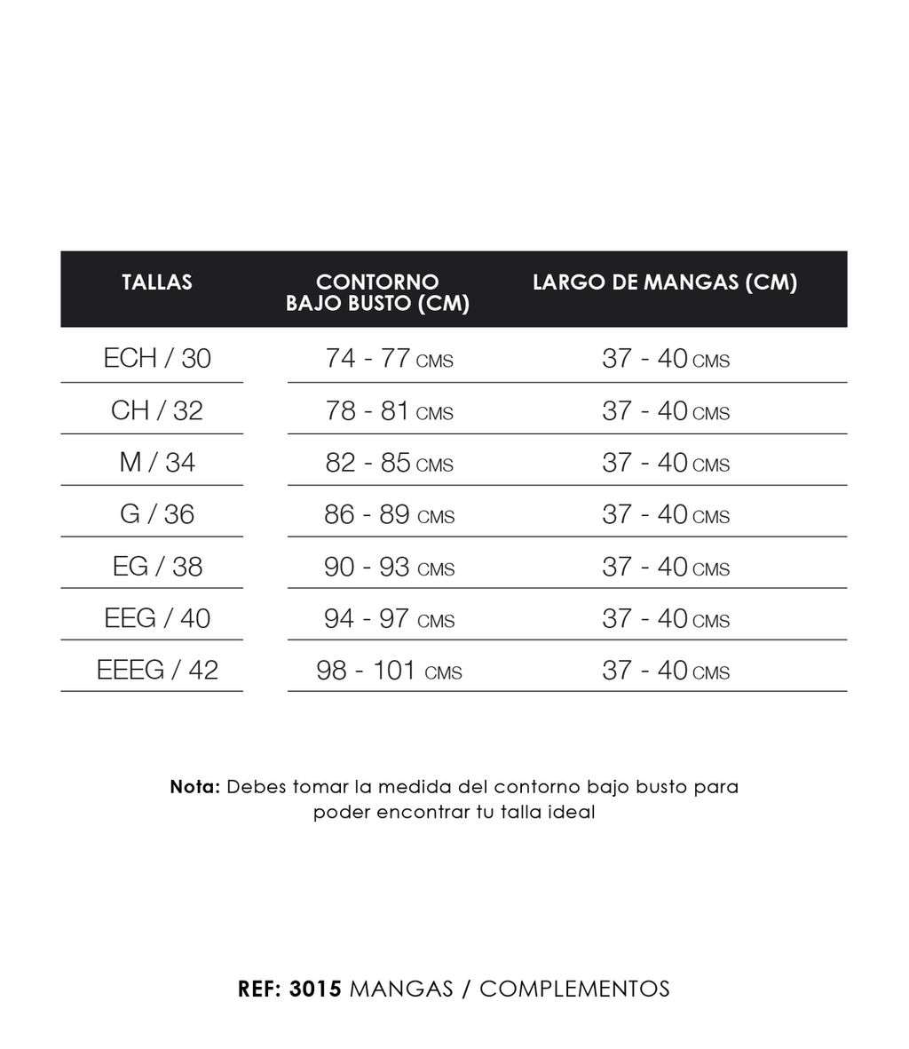 Mangas de Compresión Postquirúrgicas | 3015