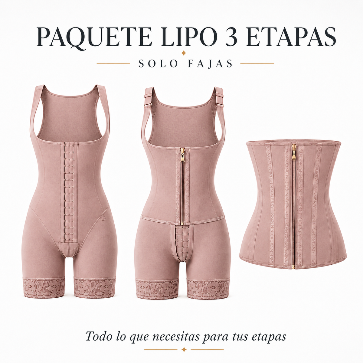 PAQUETE LIPO 3 ETAPAS (SOLO FAJAS) - imagen 1
